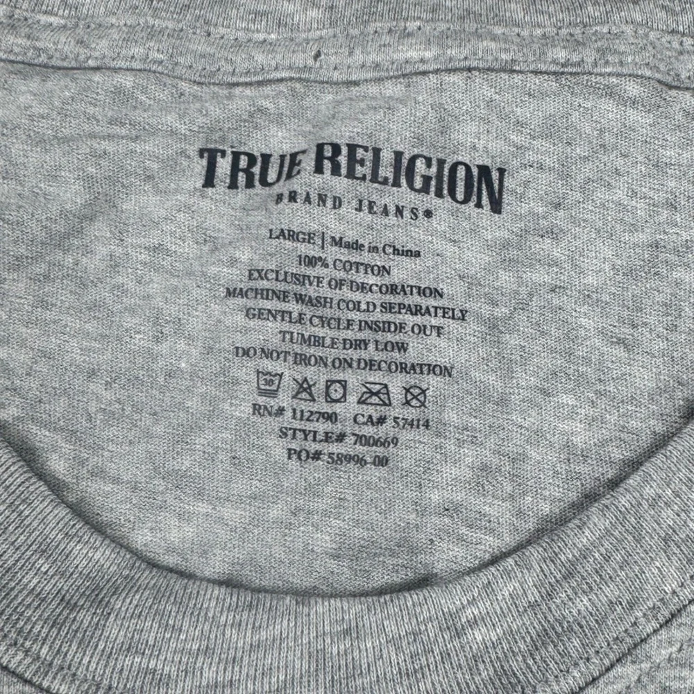 True Religion The Buddha Brand Bubble Warp Emb T-Shirt Mens Large NWT streetwear